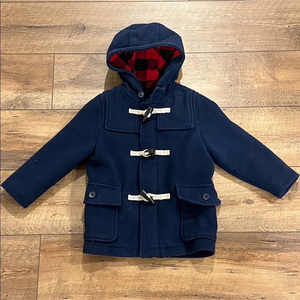 Baby Gap Toddler Toggle Hooded Pea Coat, 4T